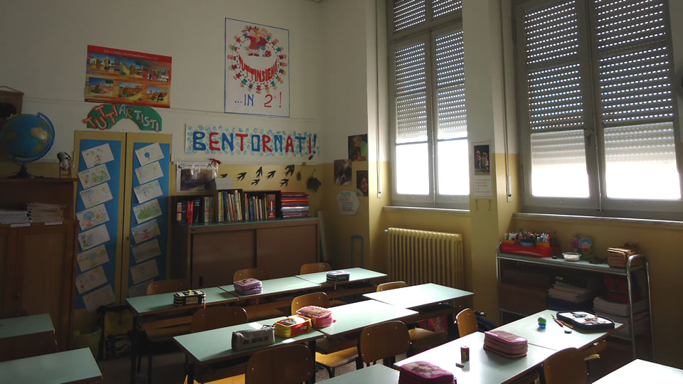 A classroom in Macerata, Italy